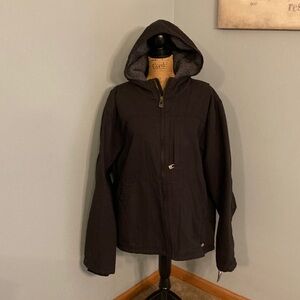 NWT Dickies Jacket Duck Canvas High Pile Fleece Lined Hood Workwear Men Size 2XL